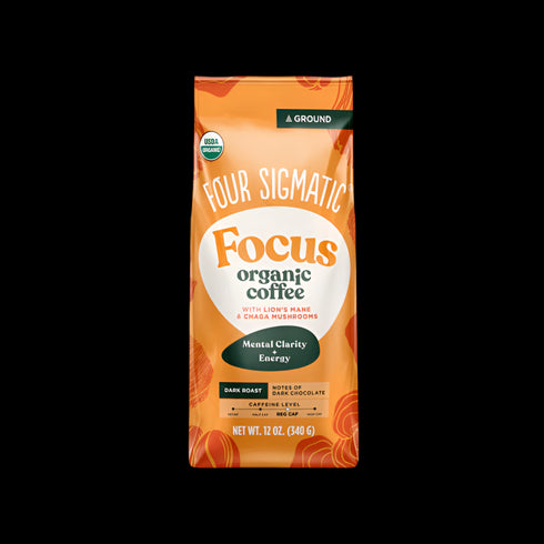 Four Sigmatic Focus Ground Coffee Organic Dark Roast with Lion's Mane & Chaga Mushrooms